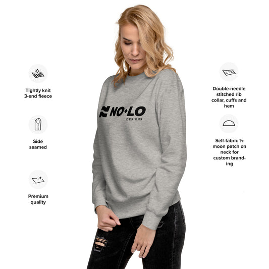 No-Lo Logo Unisex Premium Sweatshirt