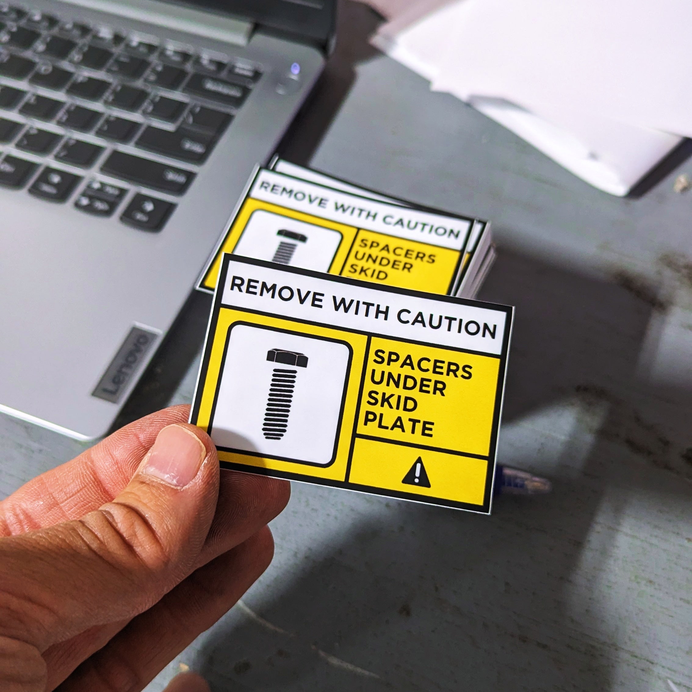 Caution Spacer Decal – No-Lo Designs
