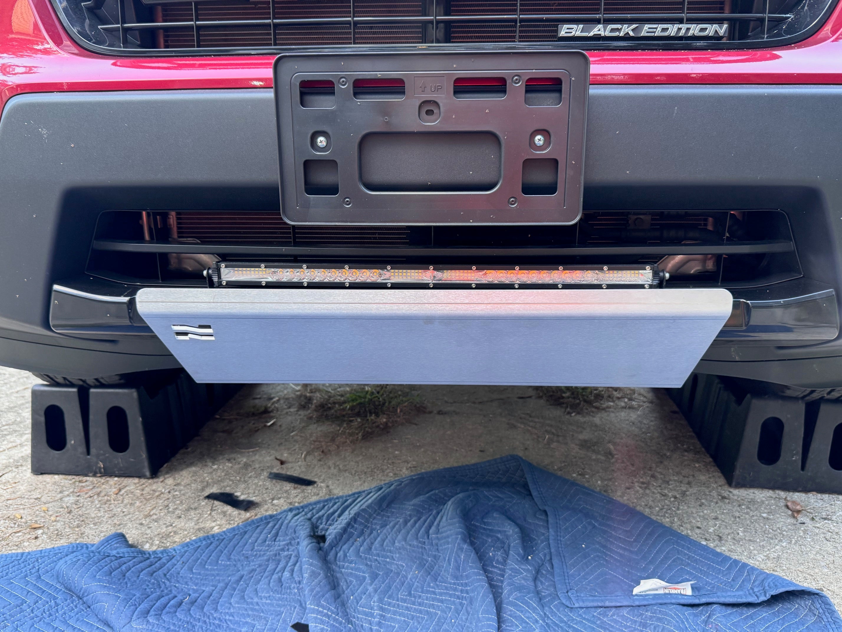 Genuine Honda Front License Plate Holder – Fits Ridgeline 21-25 & Passport 22-25 (Black)