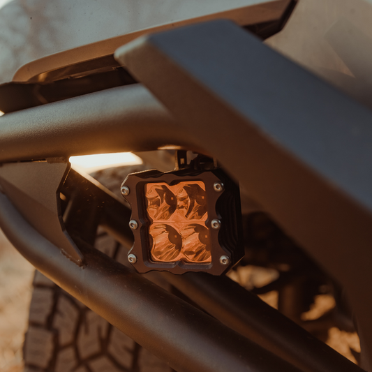 Quattro Amber LED Pod Light