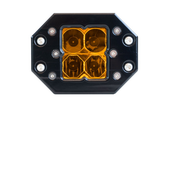 compare product Quattro Flush Mount Amber LED Pod Light