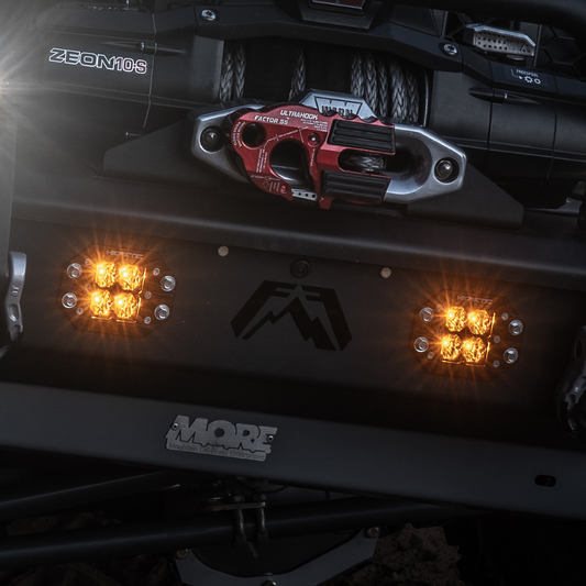 Quattro Flush Mount Amber LED Pod Light